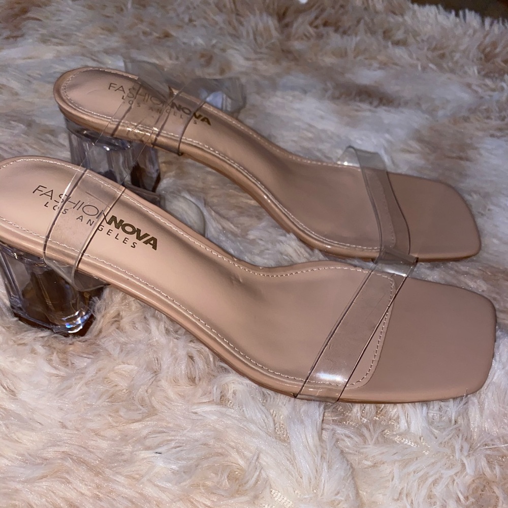 Fashion Nova Clear Heels